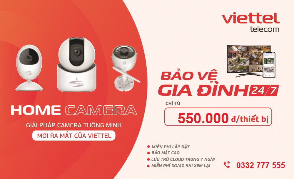 Home Camera Viettel, Camera Ngoài Trời, Camera Quan Sát Chỉ 550.000đ/ Thiết bị